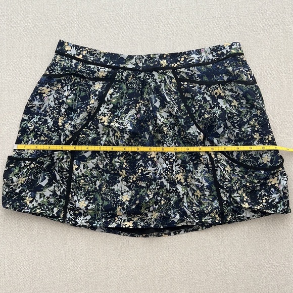 GEMMA Silk Floral Print Mini Skirt - Picture 6 of 7